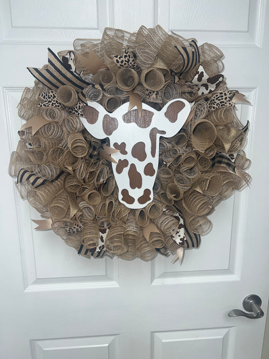 Cow Wreath (Brown)